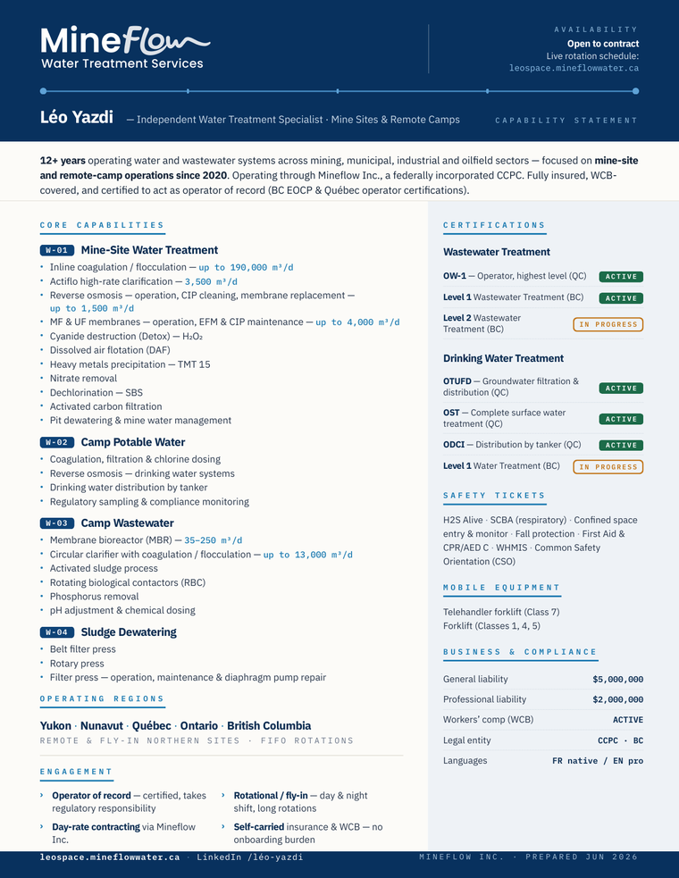 Capability statement preview